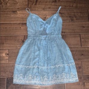 HOLLISTER DENIM CUT OUT DRESS